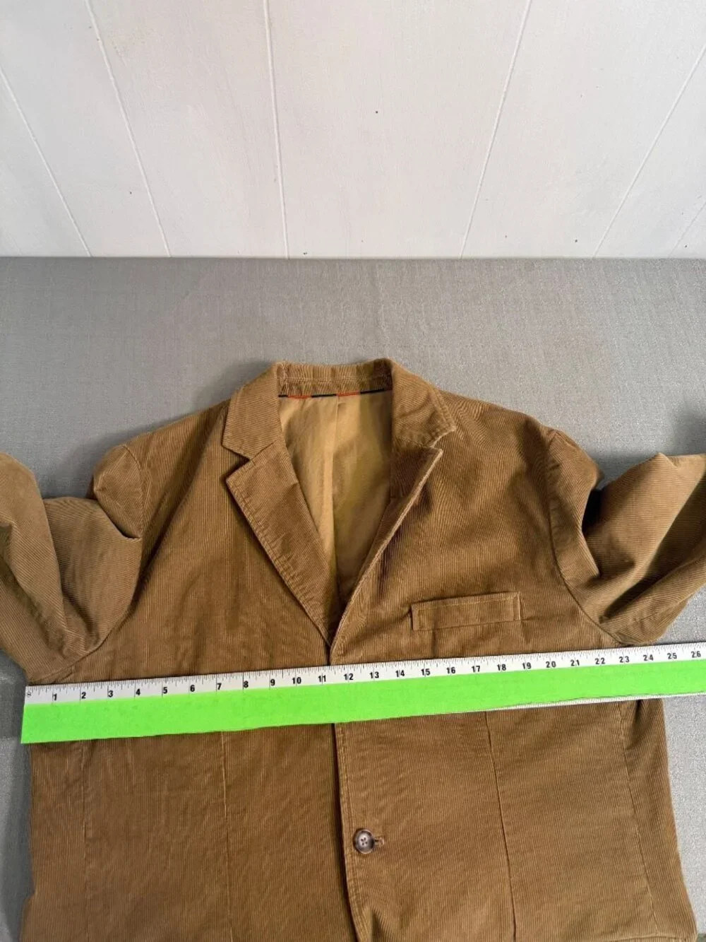 J Crew Mens Blazer Brown Corduroy 3 Button Sport Coat Jacket Academia Size XL